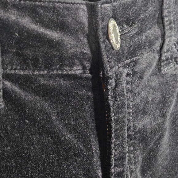 AEO Velvet Jeggings Women's Black Super Stretch Skinny Size 6 VTG Old School - Picture 6 of 16